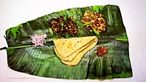 Chappathis with Chikki Poricha Naadan KozhiMutta